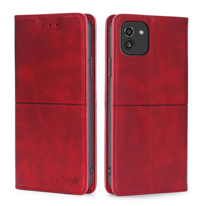 Cow Texture Magnetic Horizontal Flip Leather Phone Case, For Samsung Galaxy A03 EU Edition 166mm, For Samsung Galaxy A23 5G, For Samsung Galaxy M33 5G, For Samsung Galaxy M53 5G