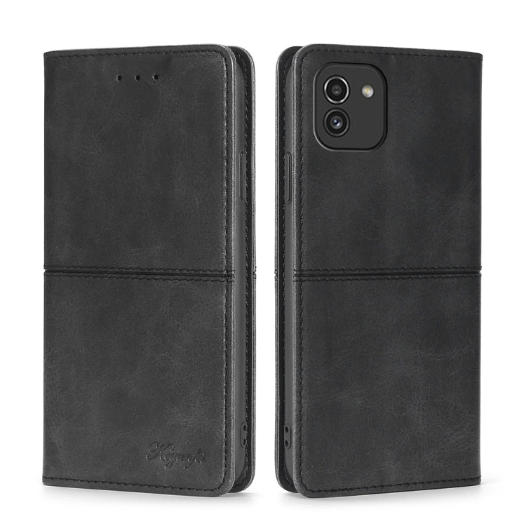 Cow Texture Magnetic Horizontal Flip Leather Phone Case, For Samsung Galaxy A03 EU Edition 166mm, For Samsung Galaxy A23 5G, For Samsung Galaxy M33 5G, For Samsung Galaxy M53 5G