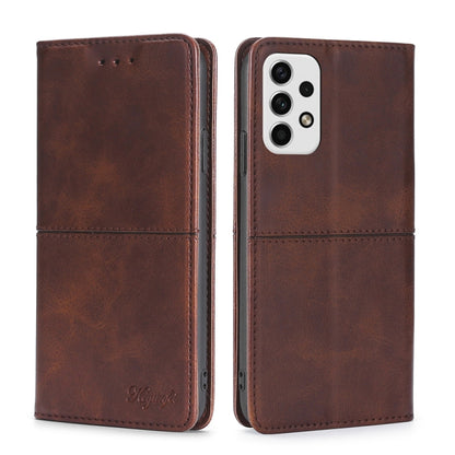 Cow Texture Magnetic Horizontal Flip Leather Phone Case, For Samsung Galaxy A03 EU Edition 166mm, For Samsung Galaxy A23 5G, For Samsung Galaxy M33 5G, For Samsung Galaxy M53 5G