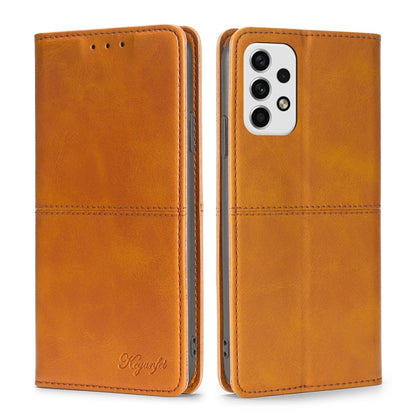 Cow Texture Magnetic Horizontal Flip Leather Phone Case, For Samsung Galaxy A03 EU Edition 166mm, For Samsung Galaxy A23 5G, For Samsung Galaxy M33 5G, For Samsung Galaxy M53 5G