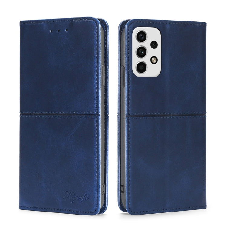 Cow Texture Magnetic Horizontal Flip Leather Phone Case, For Samsung Galaxy A03 EU Edition 166mm, For Samsung Galaxy A23 5G, For Samsung Galaxy M33 5G, For Samsung Galaxy M53 5G