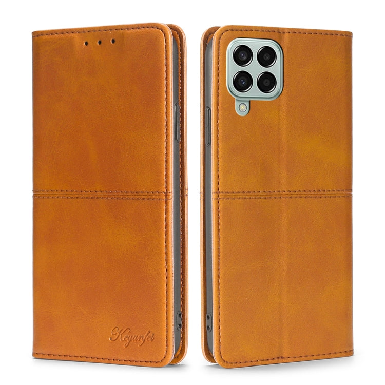 Cow Texture Magnetic Horizontal Flip Leather Phone Case, For Samsung Galaxy A03 EU Edition 166mm, For Samsung Galaxy A23 5G, For Samsung Galaxy M33 5G, For Samsung Galaxy M53 5G