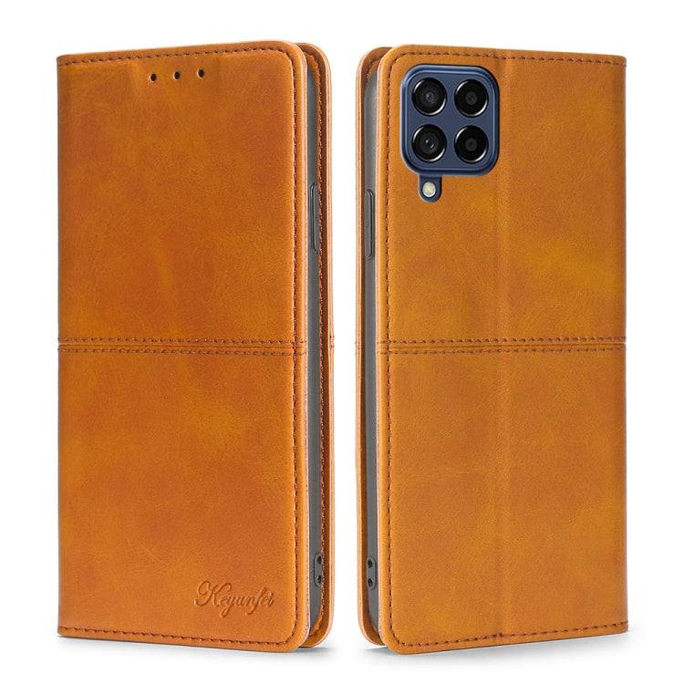 Cow Texture Magnetic Horizontal Flip Leather Phone Case, For Samsung Galaxy A03 EU Edition 166mm, For Samsung Galaxy A23 5G, For Samsung Galaxy M33 5G, For Samsung Galaxy M53 5G