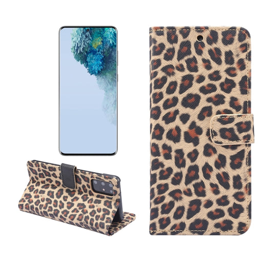 Leopard Pattern Horizontal Flip Leather Case with Holder & Card Slots, For Galaxy S20