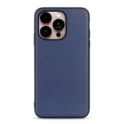 Lambskin Texture Genuine Leather Phone Case, For iPhone 14, For iPhone 14 Plus, For iPhone 14 Pro, For iPhone 14 Pro Max