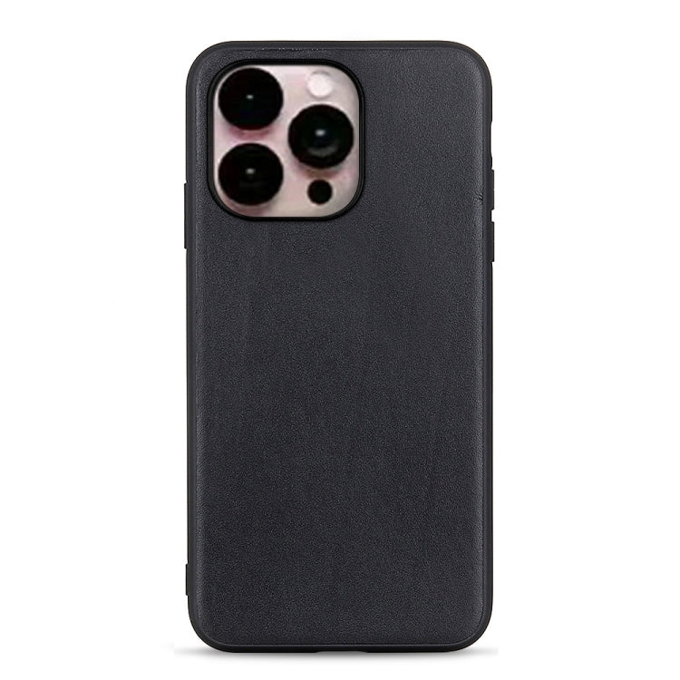 Lambskin Texture Genuine Leather Phone Case, For iPhone 14, For iPhone 14 Plus, For iPhone 14 Pro, For iPhone 14 Pro Max