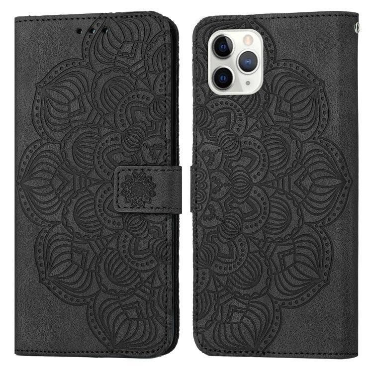 Mandala Embossed Flip Leather Phone Case, For iPhone 11 Pro Max, For iPhone X / XS, For iPhone XR, For iPhone XS Max, For iPhone SE 2022 / 2020 / 8 / 7, For iPhone 7 Plus / 8 Plus