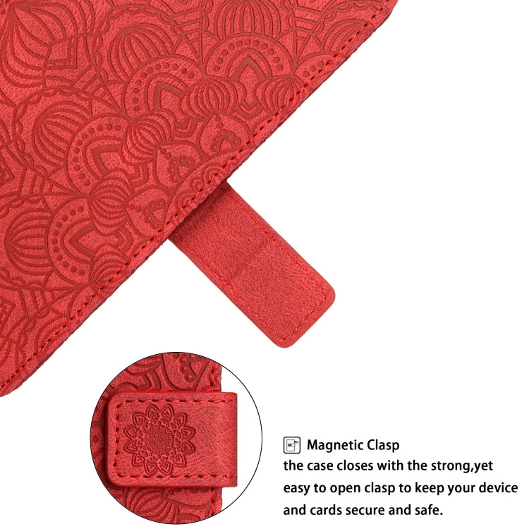 Mandala Embossed Flip Leather Phone Case, For iPhone 11 Pro Max, For iPhone X / XS, For iPhone XR, For iPhone XS Max, For iPhone SE 2022 / 2020 / 8 / 7, For iPhone 7 Plus / 8 Plus