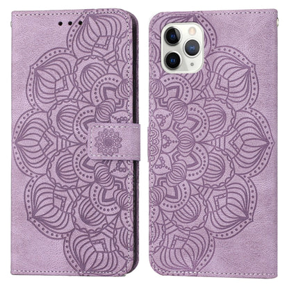 Mandala Embossed Flip Leather Phone Case, For iPhone 11 Pro Max, For iPhone X / XS, For iPhone XR, For iPhone XS Max, For iPhone SE 2022 / 2020 / 8 / 7, For iPhone 7 Plus / 8 Plus