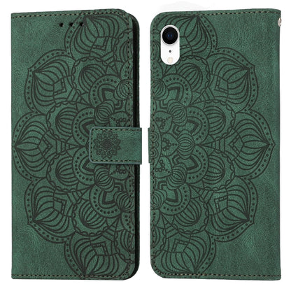 Mandala Embossed Flip Leather Phone Case, For iPhone 11 Pro Max, For iPhone X / XS, For iPhone XR, For iPhone XS Max, For iPhone SE 2022 / 2020 / 8 / 7, For iPhone 7 Plus / 8 Plus