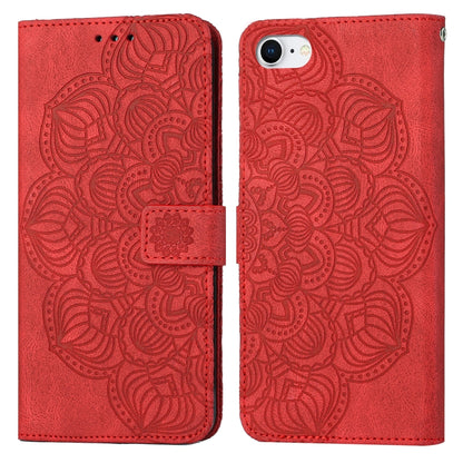 Mandala Embossed Flip Leather Phone Case, For iPhone 11 Pro Max, For iPhone X / XS, For iPhone XR, For iPhone XS Max, For iPhone SE 2022 / 2020 / 8 / 7, For iPhone 7 Plus / 8 Plus