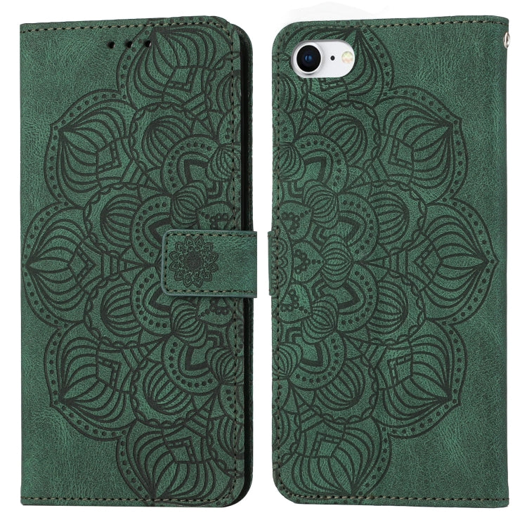 Mandala Embossed Flip Leather Phone Case, For iPhone 11 Pro Max, For iPhone X / XS, For iPhone XR, For iPhone XS Max, For iPhone SE 2022 / 2020 / 8 / 7, For iPhone 7 Plus / 8 Plus