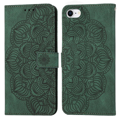 Mandala Embossed Flip Leather Phone Case, For iPhone 11 Pro Max, For iPhone X / XS, For iPhone XR, For iPhone XS Max, For iPhone SE 2022 / 2020 / 8 / 7, For iPhone 7 Plus / 8 Plus