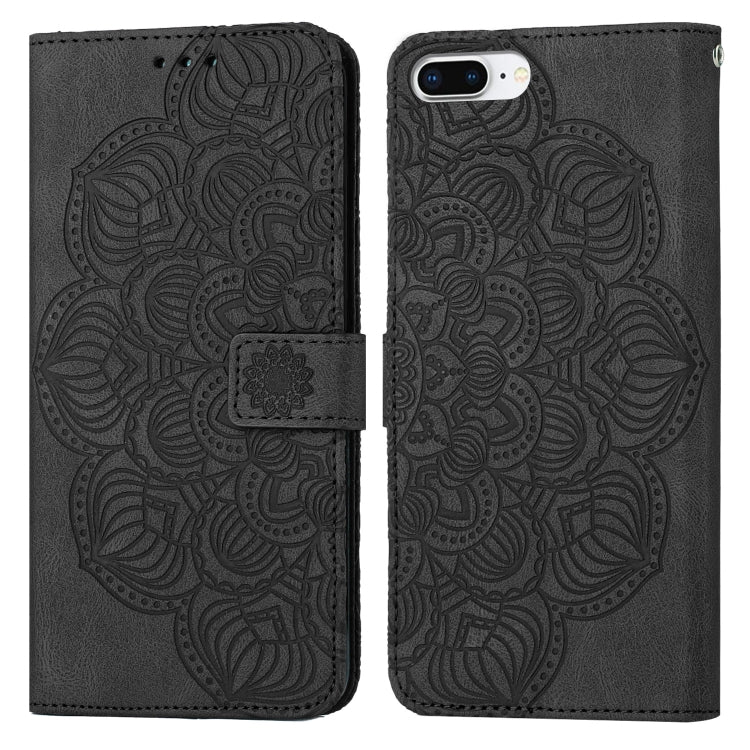 Mandala Embossed Flip Leather Phone Case, For iPhone 11 Pro Max, For iPhone X / XS, For iPhone XR, For iPhone XS Max, For iPhone SE 2022 / 2020 / 8 / 7, For iPhone 7 Plus / 8 Plus