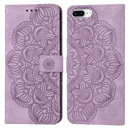 Mandala Embossed Flip Leather Phone Case, For iPhone 11 Pro Max, For iPhone X / XS, For iPhone XR, For iPhone XS Max, For iPhone SE 2022 / 2020 / 8 / 7, For iPhone 7 Plus / 8 Plus