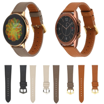 Genuine Leather Watch Band, For Samsung Galaxy Watch4 20mm