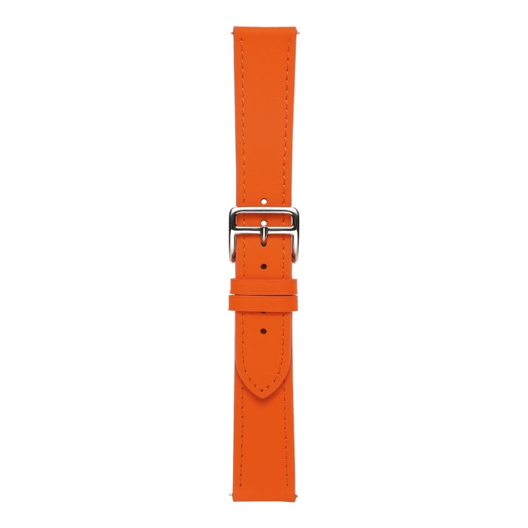 Plain Weave Genuine Leather Watch Band, For Samsung Galaxy Watch4 20mm, For Huawei Watch GT 3 Pro 22mm