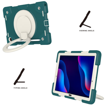 Silicone + PC Full Body Protection Tablet Case With Holder & Strap, For Samsung Galaxy Tab A8 10.5 2021, For iPad 10.2 2019/10.2 2020/10.2 2021, For iPad 9.7 2018, For iPad Pro 11 2020/Pro 11 2018/Air 2020/Air 2022