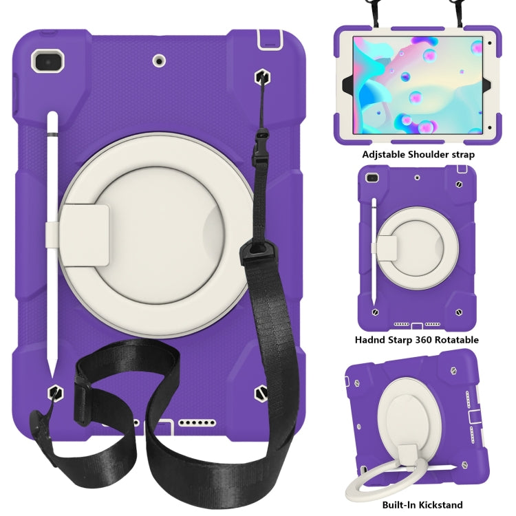 Silicone + PC Full Body Protection Tablet Case With Holder & Strap, For Samsung Galaxy Tab A8 10.5 2021, For iPad 10.2 2019/10.2 2020/10.2 2021, For iPad 9.7 2018, For iPad Pro 11 2020/Pro 11 2018/Air 2020/Air 2022