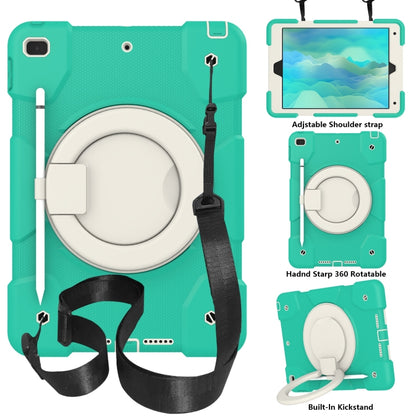 Silicone + PC Full Body Protection Tablet Case With Holder & Strap, For Samsung Galaxy Tab A8 10.5 2021, For iPad 10.2 2019/10.2 2020/10.2 2021, For iPad 9.7 2018, For iPad Pro 11 2020/Pro 11 2018/Air 2020/Air 2022