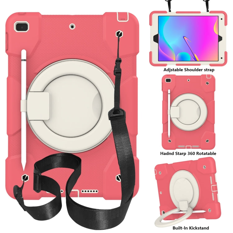 Silicone + PC Full Body Protection Tablet Case With Holder & Strap, For Samsung Galaxy Tab A8 10.5 2021, For iPad 10.2 2019/10.2 2020/10.2 2021, For iPad 9.7 2018, For iPad Pro 11 2020/Pro 11 2018/Air 2020/Air 2022