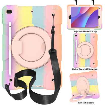 Silicone + PC Full Body Protection Tablet Case With Holder & Strap, For Samsung Galaxy Tab A8 10.5 2021, For iPad 10.2 2019/10.2 2020/10.2 2021, For iPad 9.7 2018, For iPad Pro 11 2020/Pro 11 2018/Air 2020/Air 2022