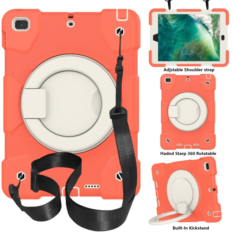 Silicone + PC Full Body Protection Tablet Case With Holder & Strap, For Samsung Galaxy Tab A8 10.5 2021, For iPad 10.2 2019/10.2 2020/10.2 2021, For iPad 9.7 2018, For iPad Pro 11 2020/Pro 11 2018/Air 2020/Air 2022