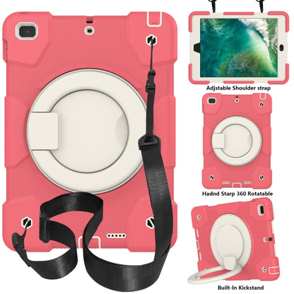 Silicone + PC Full Body Protection Tablet Case With Holder & Strap, For Samsung Galaxy Tab A8 10.5 2021, For iPad 10.2 2019/10.2 2020/10.2 2021, For iPad 9.7 2018, For iPad Pro 11 2020/Pro 11 2018/Air 2020/Air 2022