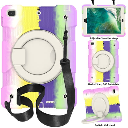 Silicone + PC Full Body Protection Tablet Case With Holder & Strap, For Samsung Galaxy Tab A8 10.5 2021, For iPad 10.2 2019/10.2 2020/10.2 2021, For iPad 9.7 2018, For iPad Pro 11 2020/Pro 11 2018/Air 2020/Air 2022