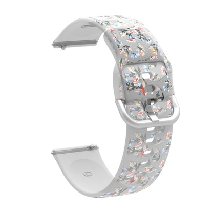 Transparent Printed TPU Silicone Watch Band, For Samsung Galaxy Watch4 20mm, For Huawei Watch GT 3 Pro 22mm