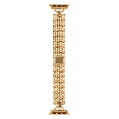 D-shaped Rhombus Metal Watch Band For Apple Watch Series, 7 41mm / 6&SE&5&4 40mm / 3&2&1 38mm, 7 45mm / 6&SE&5&4 44mm / 3&2&1 42mm