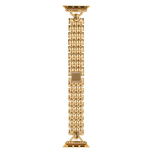 D-shaped Rhombus Metal Watch Band For Apple Watch Series, 7 41mm / 6&SE&5&4 40mm / 3&2&1 38mm, 7 45mm / 6&SE&5&4 44mm / 3&2&1 42mm