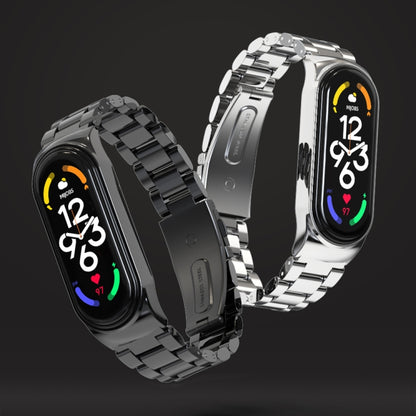 MIJOBS CS Three-Bead Metal Stainless Steel Watch Band, CS