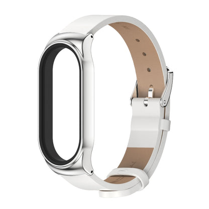MIJOBS CS Metal Case + Microfiber Leather Watch Band, For Xiaomi Mi Band 7 / 7 NFC