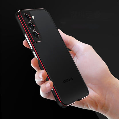 Aurora Series Lens Protector + Metal Frame Protective Phone Case, For Samsung Galaxy S22 5G, For Samsung Galaxy S22+ 5G