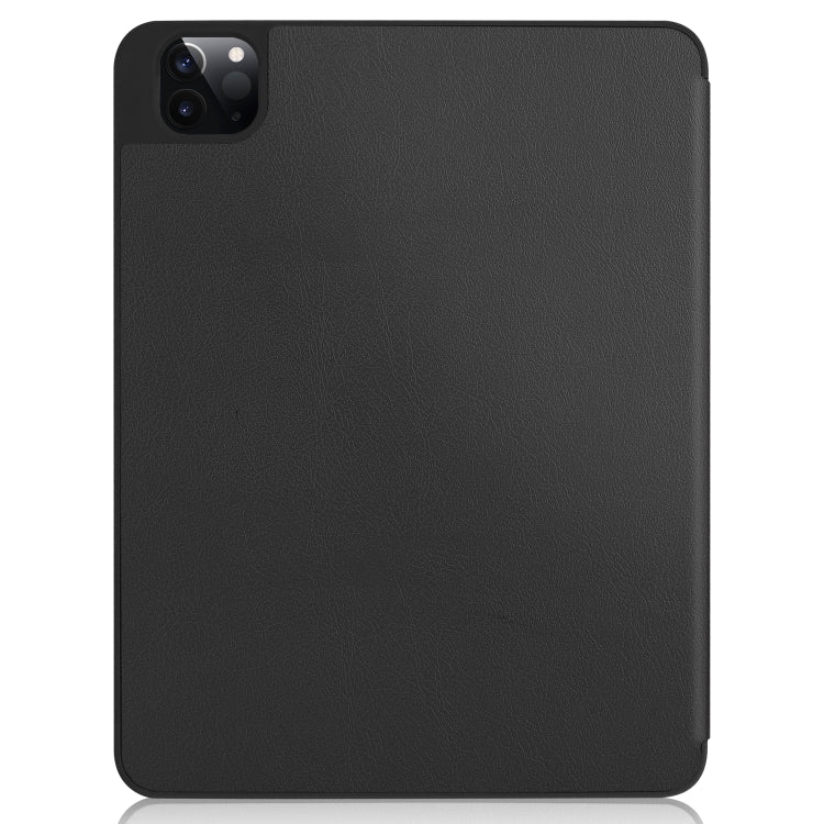 Custer Texture 3-Fold Smart TPU Leather Tablet Case, For iPad Pro 12.9 2022/2021/2020