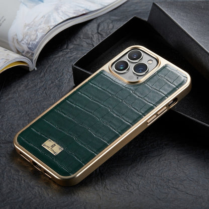 Crocodile Texture Electroplating PU Phone Case, For iPhone 13, For iPhone 13 Pro, For iPhone 13 Pro Max, For iPhone 12 / 12 Pro, For iPhone 12 Pro Max, For iPhone 11, For iPhone 11 Pro, For iPhone 11 Pro Max