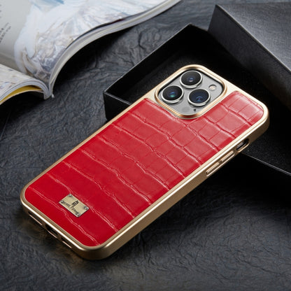 Crocodile Texture Electroplating PU Phone Case, For iPhone 13, For iPhone 13 Pro, For iPhone 13 Pro Max, For iPhone 12 / 12 Pro, For iPhone 12 Pro Max, For iPhone 11, For iPhone 11 Pro, For iPhone 11 Pro Max