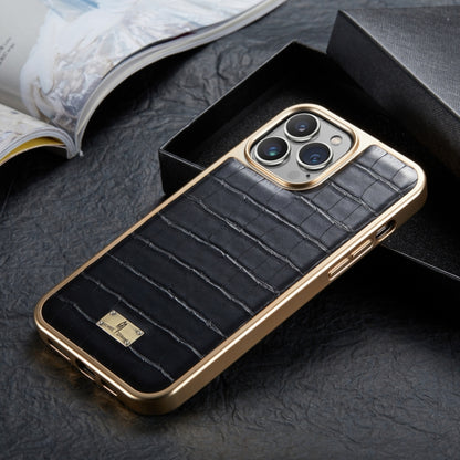 Crocodile Texture Electroplating PU Phone Case, For iPhone 13, For iPhone 13 Pro, For iPhone 13 Pro Max, For iPhone 12 / 12 Pro, For iPhone 12 Pro Max, For iPhone 11, For iPhone 11 Pro, For iPhone 11 Pro Max