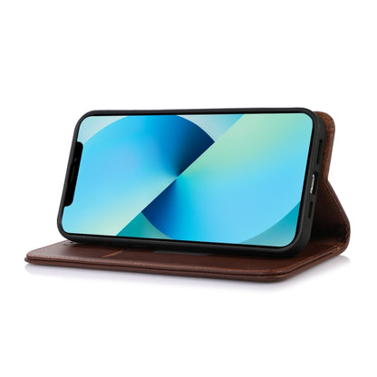 KHAZNEH Nappa Top Layer Cowhide Leather Phone Case, For iPhone 14, For iPhone 14 Plus, For iPhone 14 Pro Max, For iPhone 14 Pro
