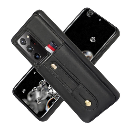 Wristband Kickstand Wallet Leather Phone Case, For Samsung Galaxy Note20 Ultra