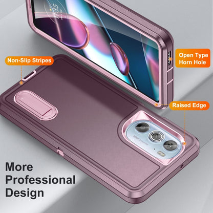 3 in 1 Rugged Holder Phone Case, For Motorola Edge 30 Pro, For Samsung Galaxy A53