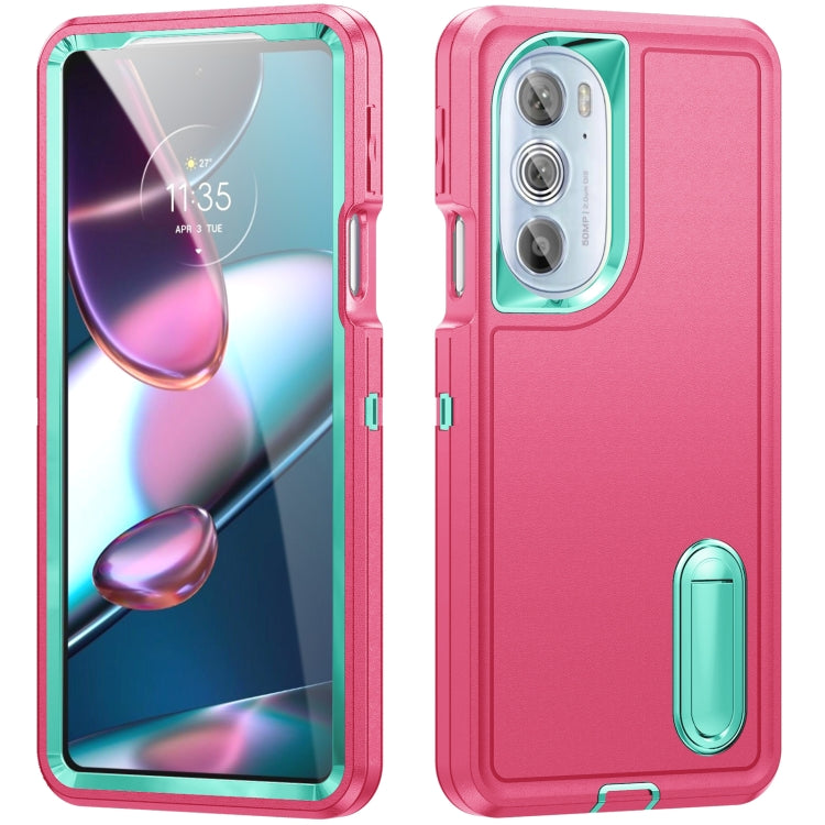3 in 1 Rugged Holder Phone Case, For Motorola Edge 30 Pro, For Samsung Galaxy A53