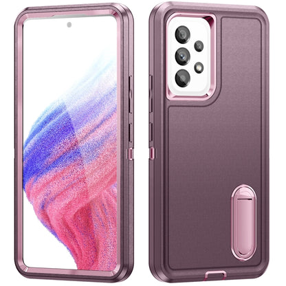 3 in 1 Rugged Holder Phone Case, For Motorola Edge 30 Pro, For Samsung Galaxy A53
