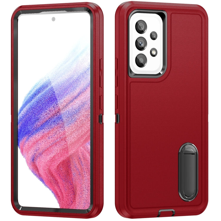 3 in 1 Rugged Holder Phone Case, For Motorola Edge 30 Pro, For Samsung Galaxy A53
