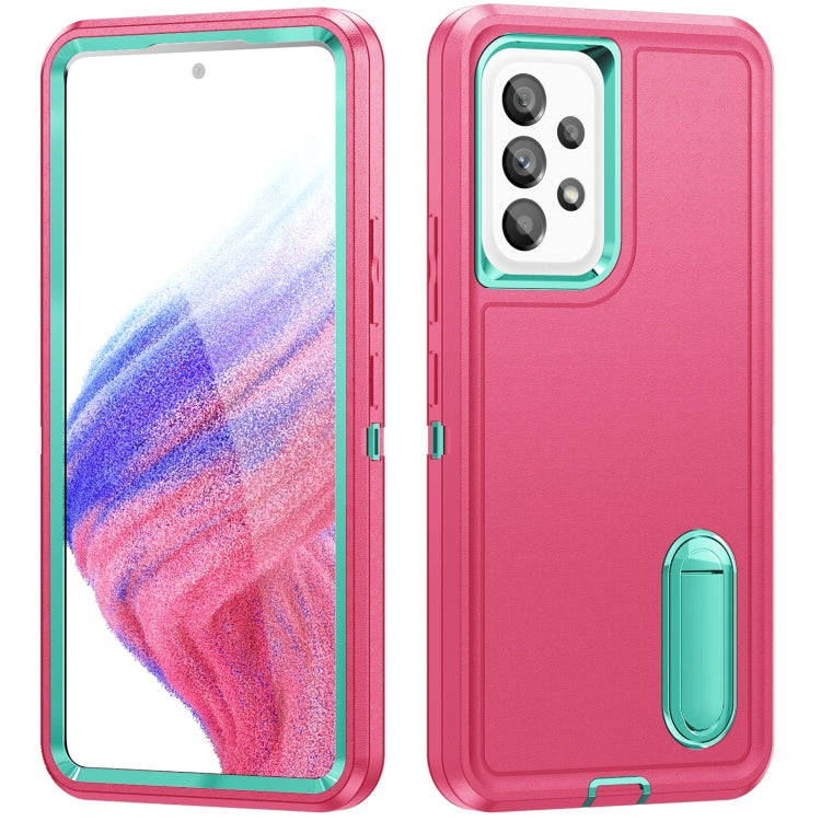 3 in 1 Rugged Holder Phone Case, For Motorola Edge 30 Pro, For Samsung Galaxy A53