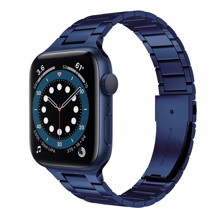 Small Waist Stainless Steel Watch Band For Apple Watch Series, For Apple Watch Series 8&7 45mm / SE 2&6&SE&5&4 44mm / 3&2&1 42mm, 7 41mm / 6&SE&5&4 40mm / 3&2&1 38mm, 7 45mm / 6&SE&5&4 44mm / 3&2&1 42mm                                                  ...