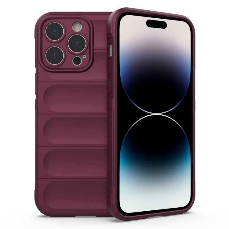 Magic Shield TPU + Flannel Phone Case, For iPhone 14, For iPhone 14 Pro, For iPhone 14 Plus