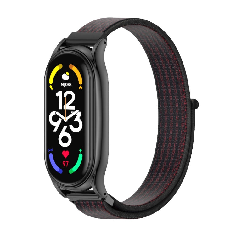 MIJOBS Plus Stainless Steel Case Nylon Watch Band, Plus