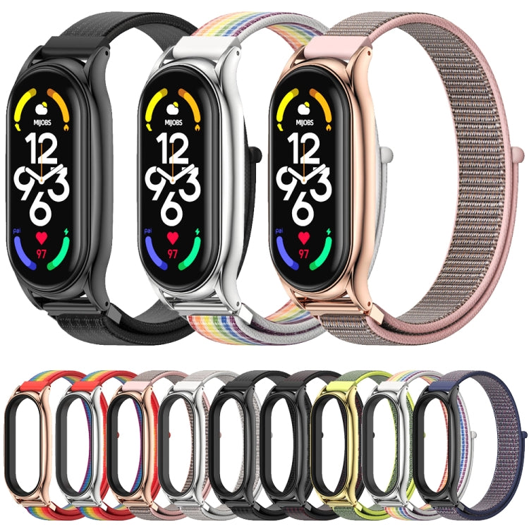 MIJOBS Plus Stainless Steel Case Nylon Watch Band, Plus